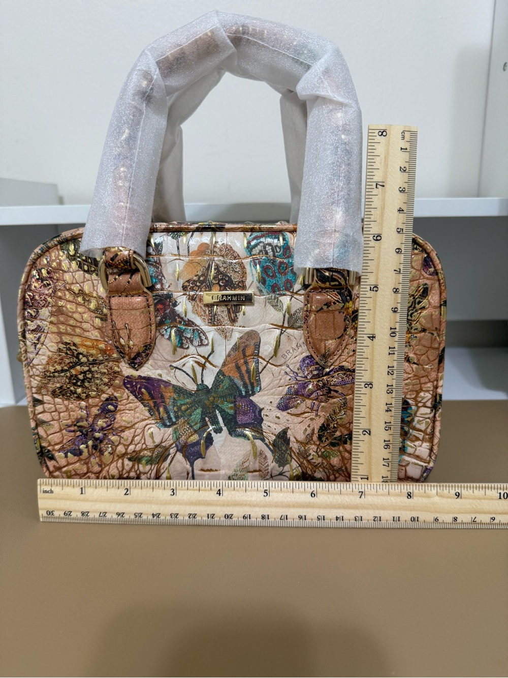 Brahmin Mara Hill Garden Melbourne Leather Satchel - Picture 12 of 14
